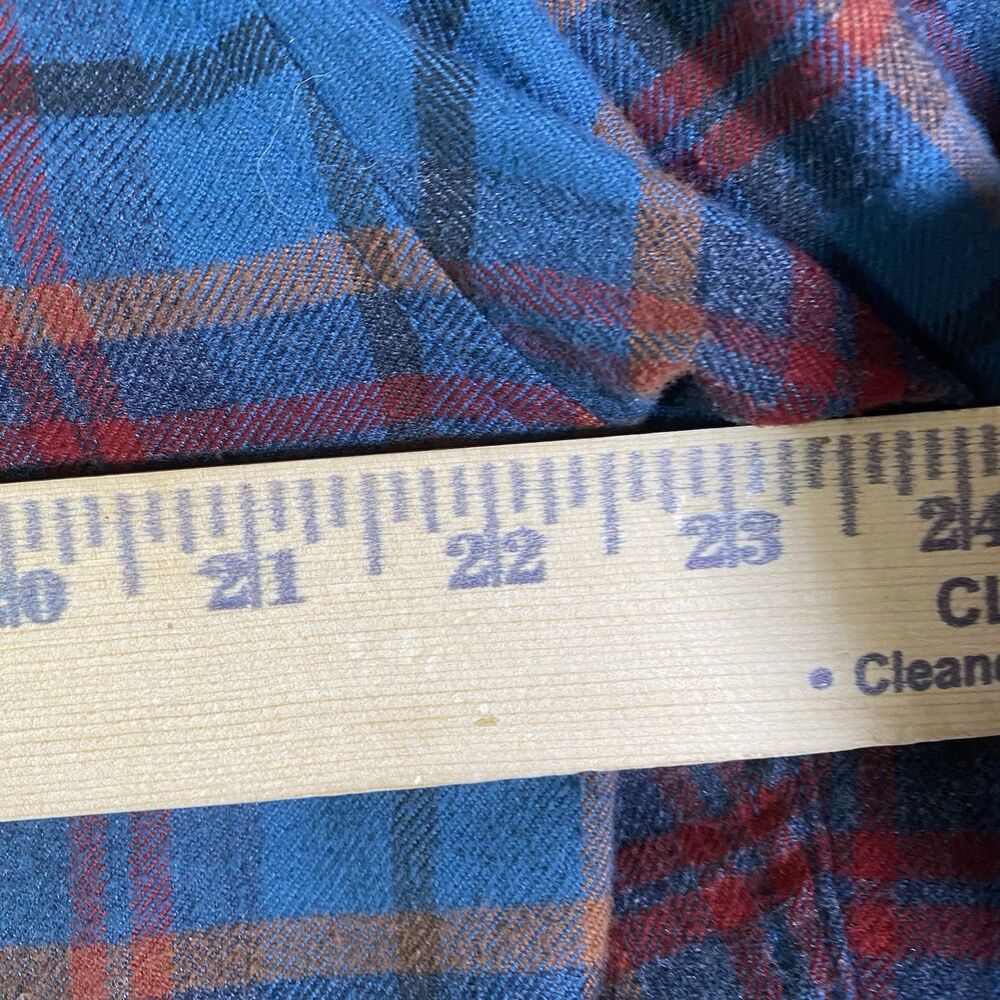 Howler Bros Shirt Mens Large Blue Plaid Flannel Long Sleeve Button Up - Picture 14 of 16